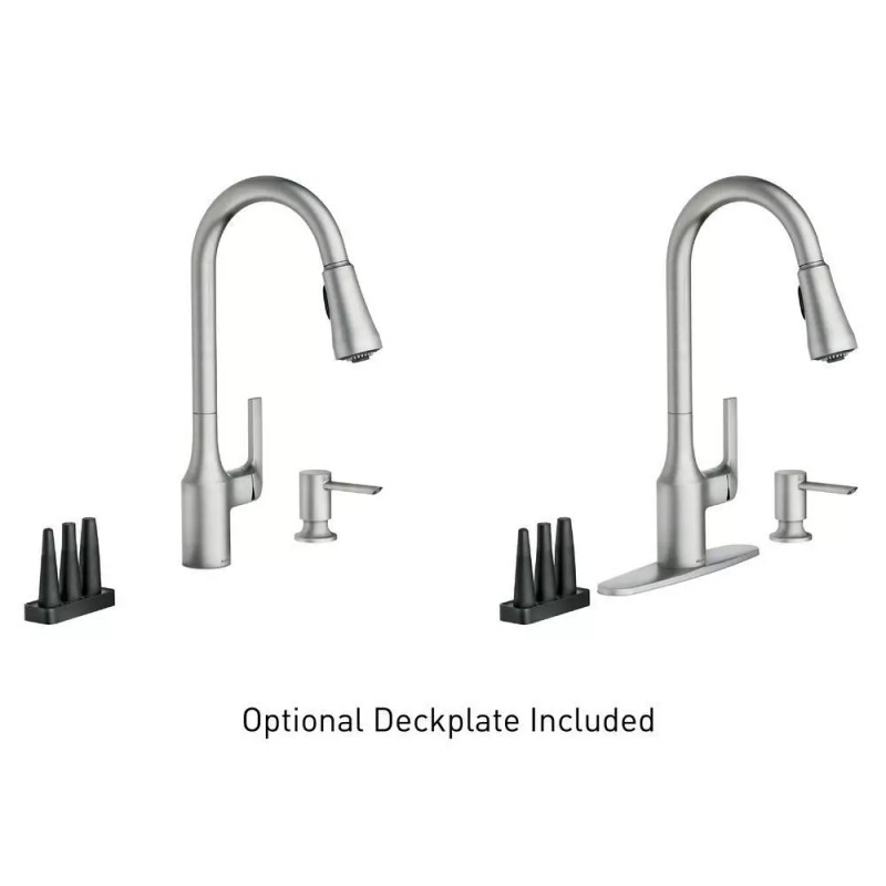 Moen Milton Single-Handle Pull Down Sprayer Kitchen Faucet with Reflex