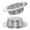 (2PCS) haodex Stainless Steel Kitchen Sink Strainer with Handle,Outer Diameter