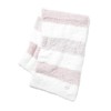 Gelato Melange 3 Border Blanket, Pink