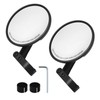 MospdyGear 1 Pair Motorcycle Mirrors 360° Adjustable Handlebar Mirrors Compatible