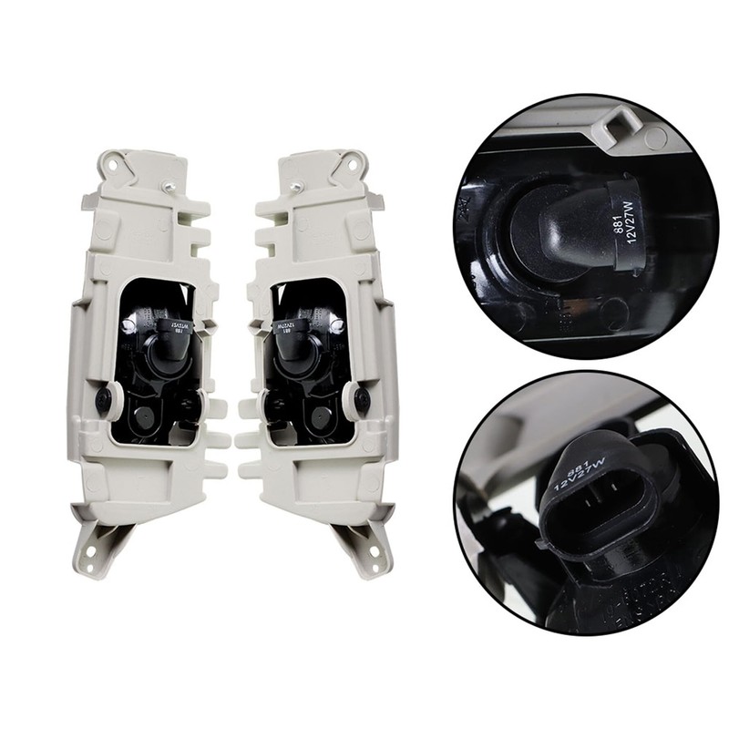 munirater 2-Pack Front Driving Fog Light Assembly with Bulbs Bezel
