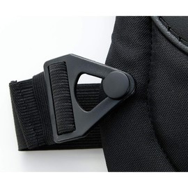 TRUSCO KPBT-BK Knee Pads, Buckle Type, Set of 2 Both Legs, Black