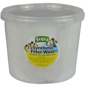 Supa Aquarium Filter Wool 3 Litre (Pack of 1), Synthetic Material That Is Ideal For Removing Waste Particles In Both Fish Tanks And Pond Filtration Systems,White,150 g (Pack of 1)