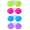 KISEER 4 Pack Colorful Contact Lens Case Box Holder Container
