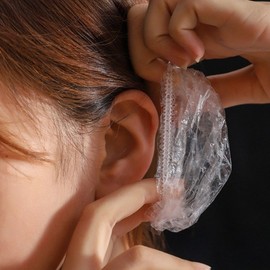 Dyed ear caps Disposable ear covers Waterproof ear muffs 100 pieces 100ea