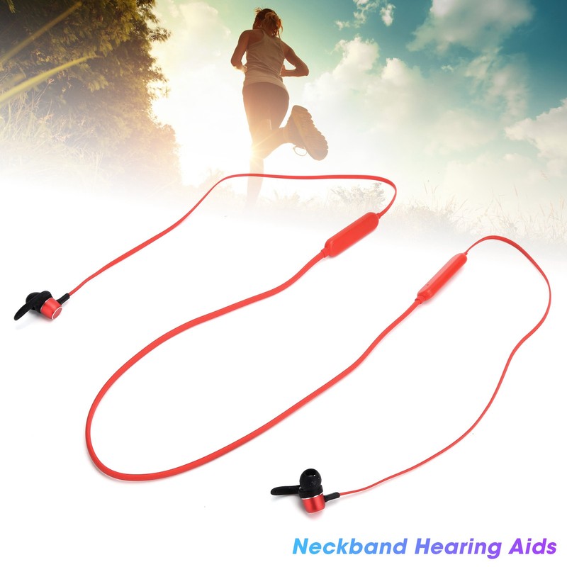 Rechargeable Sports Neck Hanging Earphone Hearing Aids Neckband Sound Amplifier