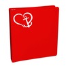 Anchor Heart Sticker Decal Notebook Car Laptop 5.5" (White)
