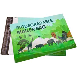 10''x13'' Eco Friendly Packing Envelopes 50 Pack Compostable Mailers Biodegradable Shipping Delivery Bags (Forest Green)