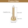 sourcing map M6x25mm Knurled Thumb Screws, 5pcs Brass Knurled Thumb