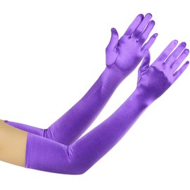 ToBeInStyle Women's Extra Long Gloves - One Size - Purple