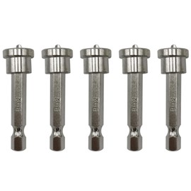5Pcs Magnetic Positioning Screwdriver Bits, 50mm Woodworking Screw Hex Shank Positioning Bit Batch Head (Model B)