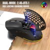 Wireless Mouse 2.4G Or BT5.1 Adjustable DPI Hollowed Out RGB