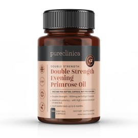 Supreme Strength Evening Primrose Oil (6 months supply - 180 Capsules) - 1000mg of 80% Linoleic Acid.