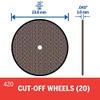 Dremel 420 Cut-Off Wheel, 15/16" (23.8 mm) Diameter, 0.40” (1.0
