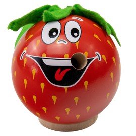 Seiffener Volkskunst Incense Figurine from the Ore Mountains, Cheeky Fruits 7 cm Including Crottendorfer Incense Cones, Incense Smoker Decorative Figure, Original Ore Mountains Folk Art (Strawberry)