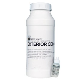 FGCI - 1 Quart Marine Grade Gel Coat for Boat Building, RV Gel Coat, Restoration, Carbon Fiber Gel Coat, Fiberglass Repair, Patching, Boat Painting Supplies and Repair kit (White)
