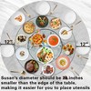 28'' Glass Lazy Susan Turntable Dining Table, 360° Large Round