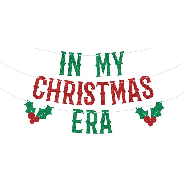 In My Christmas Era Banner, Merry Christmas, Feliz Navidad, Xmas,
