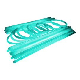 Glowtopia 8 inch Glow Stick Bracelets + Connectors - Premium Glowsticks from (100 Pack, White)