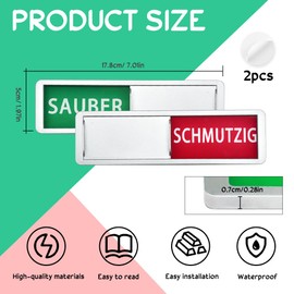 REFORUNG Clean/Dirty Sliding Sign Dishwasher Magnetic Sign Clean/Dirty Sign Dishwasher Magnet Indicator Dishwasher Kitchen Accessories - Kitchen Gadgets