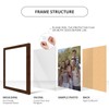 wallsthatspeak 8x35 Mocha Walnut Picture Frame for Puzzles Posters Photos