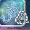 PROESS Scorpio Necklace for Women Sterling Silver Heart Constellations Sign