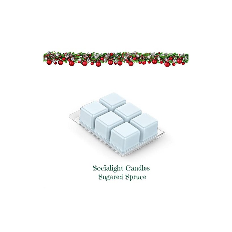 Socialight Candles - Sugared Spruce Scented Wax Cubes/Melts