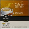 Cafe Escapes Chai Latte, K-Cup Portion Pack for Keurig Brewers,
