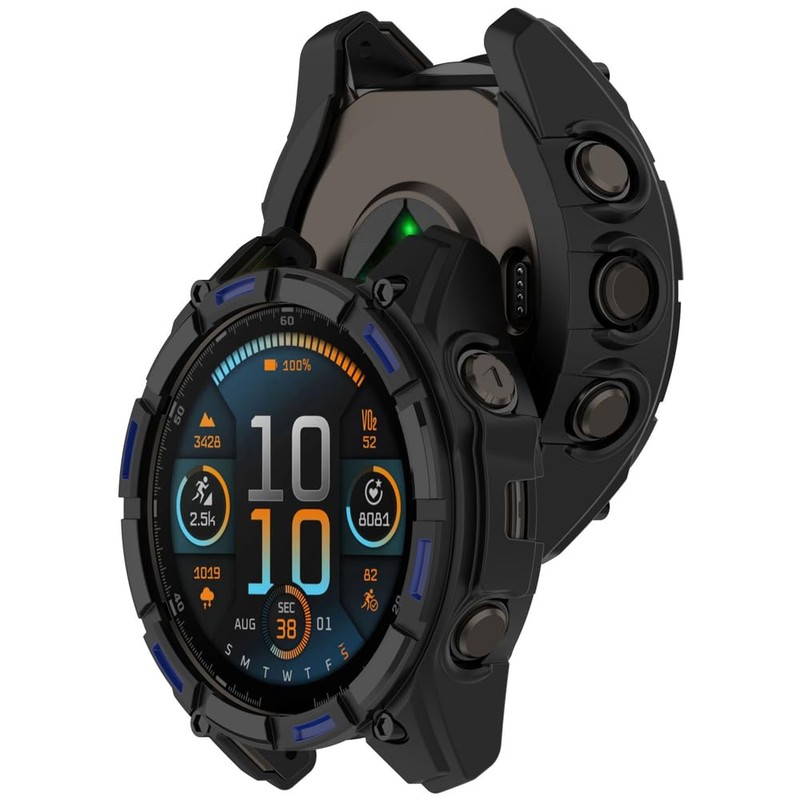 WIIKAI 3 Pack Case with TPU Compatible with Garmin Fenix