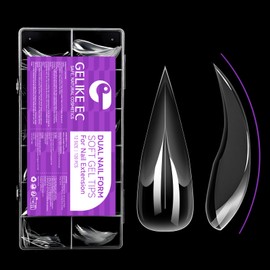 Gelike ec Dual Nail Forms Set: Nagelverlängerung Verlängerung Nagel Gel Formen Nagelform Set für Polygel Extension Maniküre Nagelkunst Design Salon DIY 120 Stücke 12Size