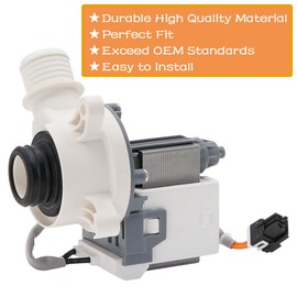 290D1201G003 Washer Drain Pump by SupHomie - Compatible with GE Washing Machine