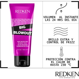 REDKEN- Big Blow Out Gel con protección térmica de 230°C para un secado con volumen Preparador para el secado para todo tipo de cabello Con ceramidas 100ml
