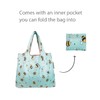Bowbear Small Foldable Nylon Reusable Shopping Grocery Bag, Busy Bees