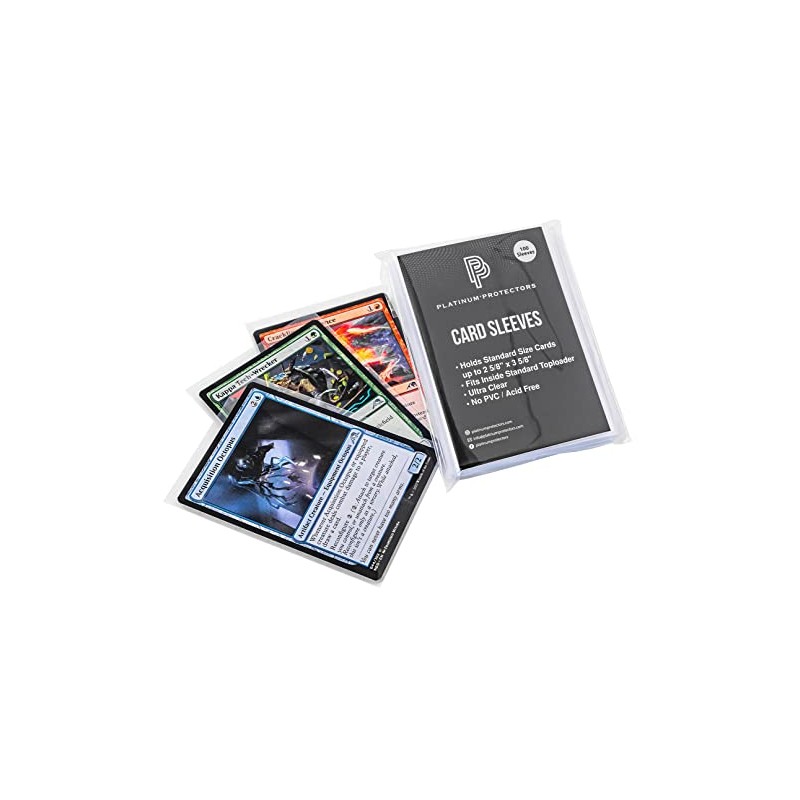 Platinum Protectors Ultra Clear Soft Penny Sleeves for Standard Trading