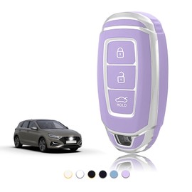 TOOMUME Key Case TPU Car Key Case Suitable for Hyundai i10 i20 i30 i20N i30N Santa Fe IG Grandeur Kona Elantra Tucson Accent Solaris, Key Cover Protection Key Case - Smart Key