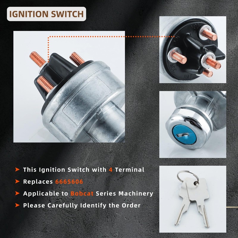 Ignition Switch for Bobcat 319 320 321 322 323 530