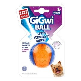 Gigwi Ball Pelota Para Perros Masticable Super Resistente Color Naranja Ch