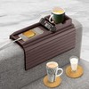 Couch Cup Holder with 2 Cork Coasters | Couch Caddy