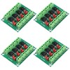 Alinan 4pcs 4CH Optocoupler PC817 4 Channel Isolation Board Voltage Converter Adapter Module 3.6-30V Driver Photoelectric Isolated Module
