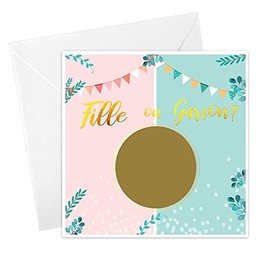 STC Lot de 6 Cartes à Gratter Révélation C'est Une Fille !