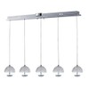 ET2 E24495-20PC, Parasol Mini Pendant, 5 Light LED, Chrome