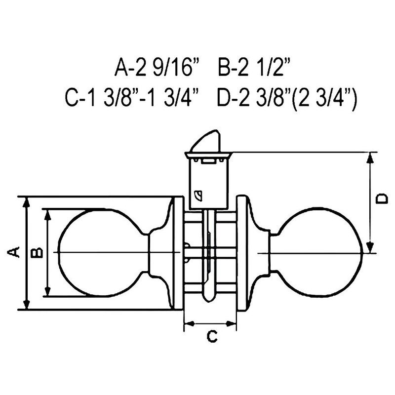 eBuilderDirect 2 Sets Dark Oil Rubbed Bronze Entry Entrance Oval
