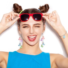 Geelin 300 Pcs Luminous Mini Resin Ducks Little Ducks Glow in the Dark Miniature Duck Charms Chain Ornament for Jewelry Making DIY