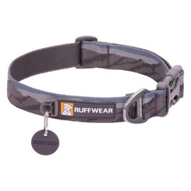 RUFFWEAR, collar, Montañas Rocosas, 20-26 pulgadas, Aluminio, Mediano, Grande, Azul, Sólido                                                           