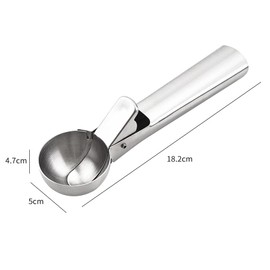 Rpanle Ice Cream Scoops with Easy Trigger, Stainless Steel Cookie Scoop for Meatballs, Mellon Balls, Mashed Potatoes and Muffins