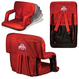 ONIVA - a Picnic Time brand Ohio State Buckeyes - Ventura Portable Reclining Stadium Seat, (Red)