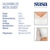 Susa Women's Half Sleeve Dirndl Blouse, White