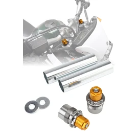 ZETA RACING SEROW250 '05-20 XT250X '06-17 Front Fork Top Cap Initial Adjuster Preload Adjustment Air Bleeder Equipped Nose Dive Reduction Adjustment Range (-5mm~+10mm) Suspension Setting Suspension
