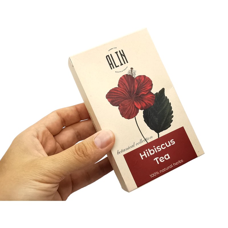 ALIN Hibiscus Tea - 100% Hibiscus Flowers - 2x20 Tea