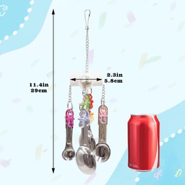 2 Packs Chicken Enrichment Toys with Colorful Decor and Shining Bells, Chicken Toys for Coop Accessories, Play Stuff for Chickens to Peck, Poultry Coop Accessories for Chckens, Hens, Ducks, Geese